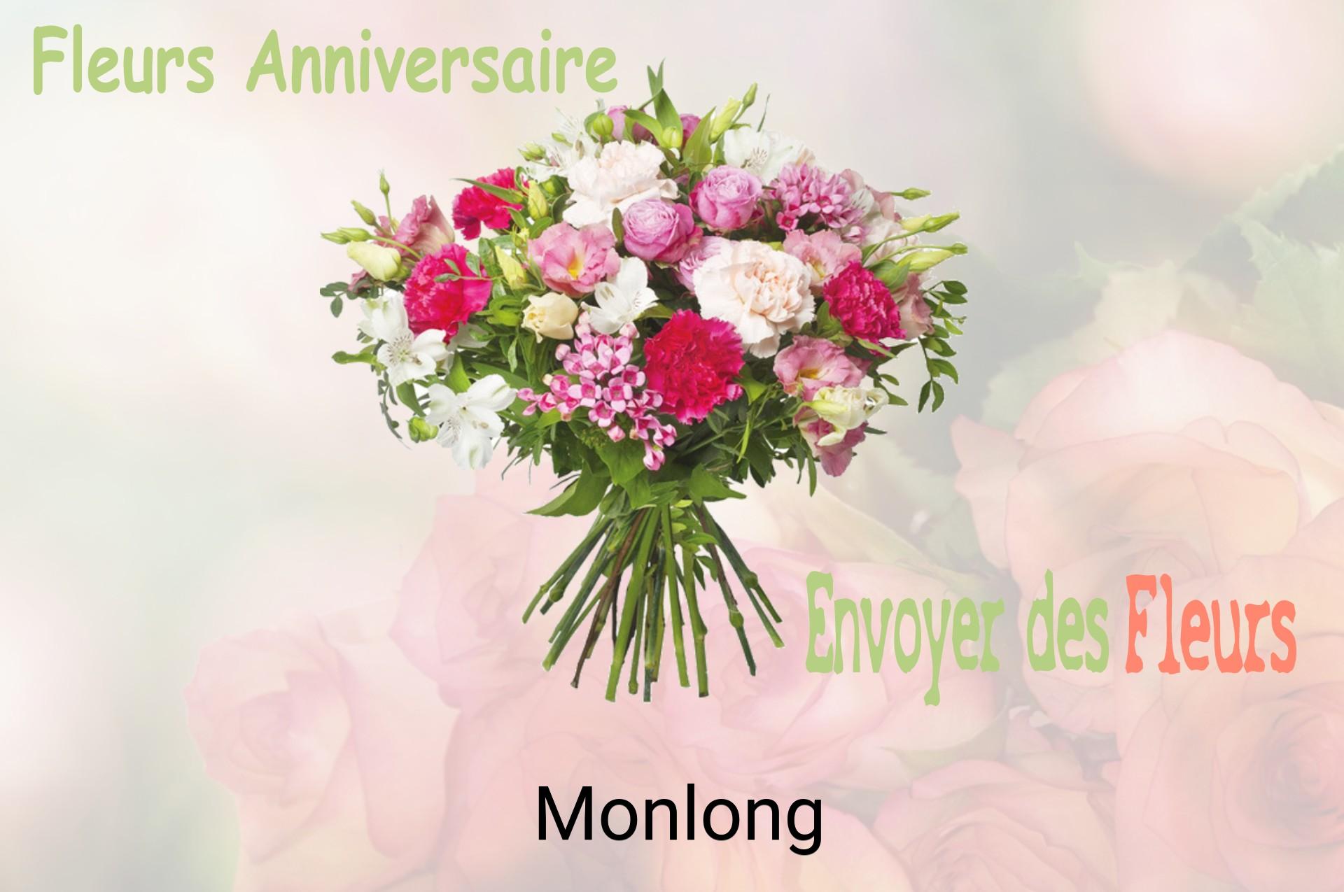 Bouquet de fleurs d’anniversaire livré à Monlong